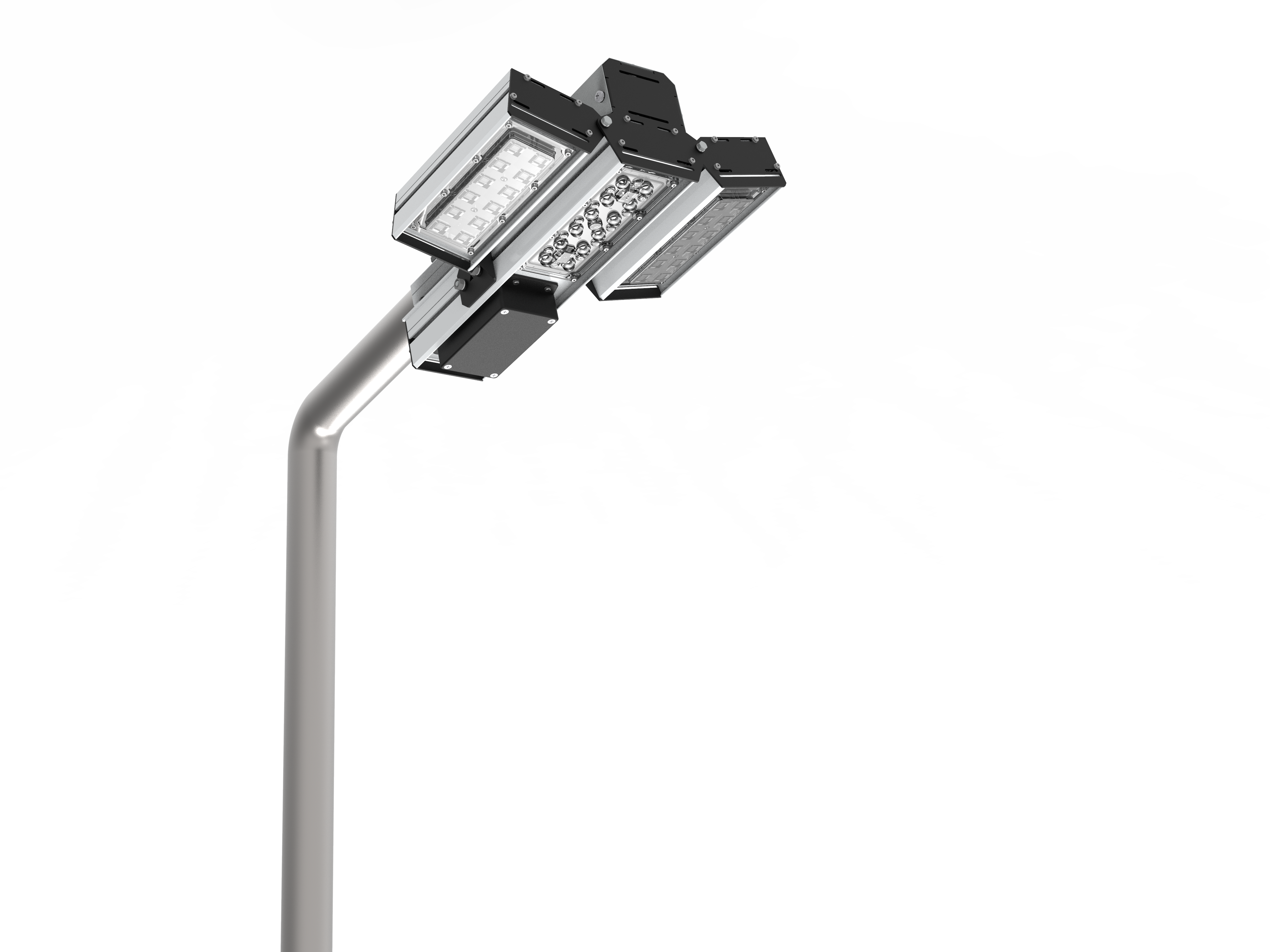 Светодиодный светильник VARTON для охранного периметра Cerberus 75 Вт консольный 5000 К IP67 NEMA RAL9005 черный